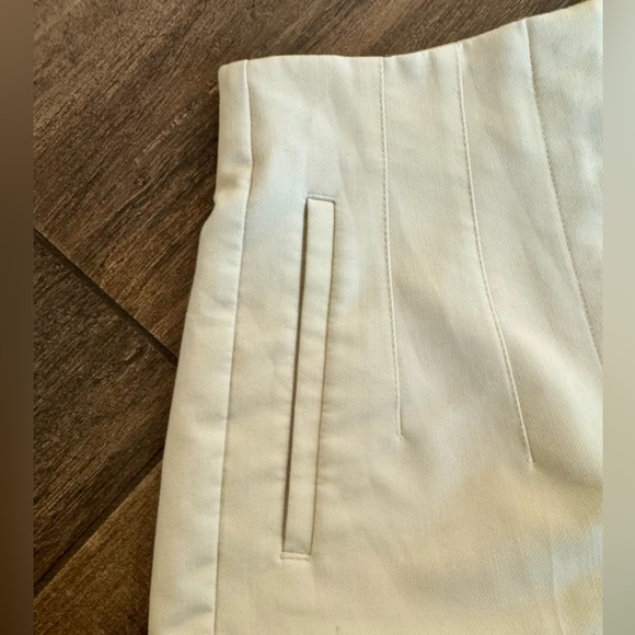 Zara High Waisted Ankle Length Pants/Trousers Beige (Size S Small) - Picture 11 of 16